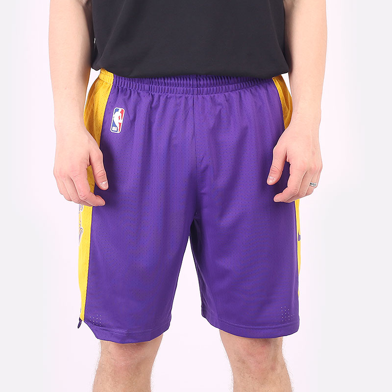 мужские фиолетовые шорты Nike Dry NBA Practice Shorts Los Angeles Lakers AJ5077-504 - цена, описание, фото 2